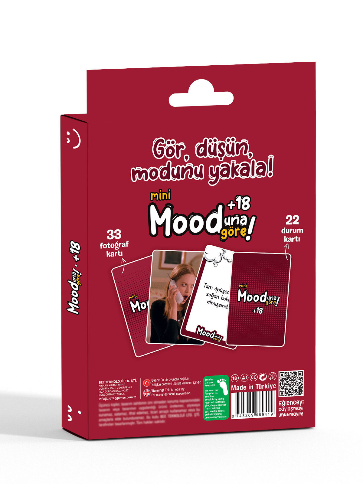 Mini Mooduna Göre +18 – Fotoğraf ve Durum Kart Oyunu | Yetişkinlere Özel Eğlenceli Mini Oyun