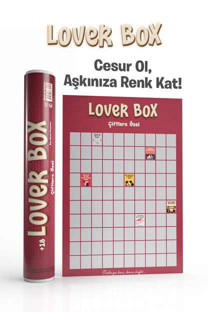 Loverbox Çiftlere Özel – Romantik +18 Aktivite ve Görev Kutusu | Partnerinle Yakınlaş ve Eğlen
