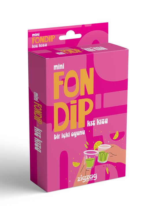 Mini Fondip Kız Kıza – Kızlara Özel İçki ve Görev Kart Oyunu | Eğlence, Cesaret ve Kahkaha