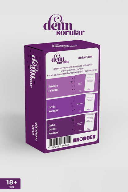 Derin Sorular – Çiftlere Özel İlişki ve Konuşma Kart Oyunu | Romantik ve Samimi Soru Kartları