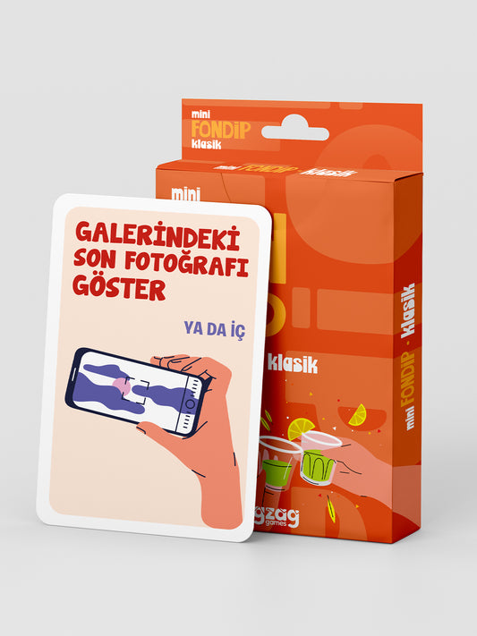 Mini Fondip Klasik – Parti İçki ve Görev Kart Oyunu | Her Ortama Uygun Mini Eğlence