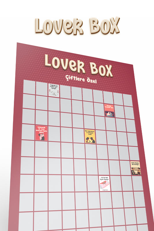 Loverbox Çiftlere Özel – Romantik +18 Aktivite ve Görev Kutusu | Partnerinle Yakınlaş ve Eğlen