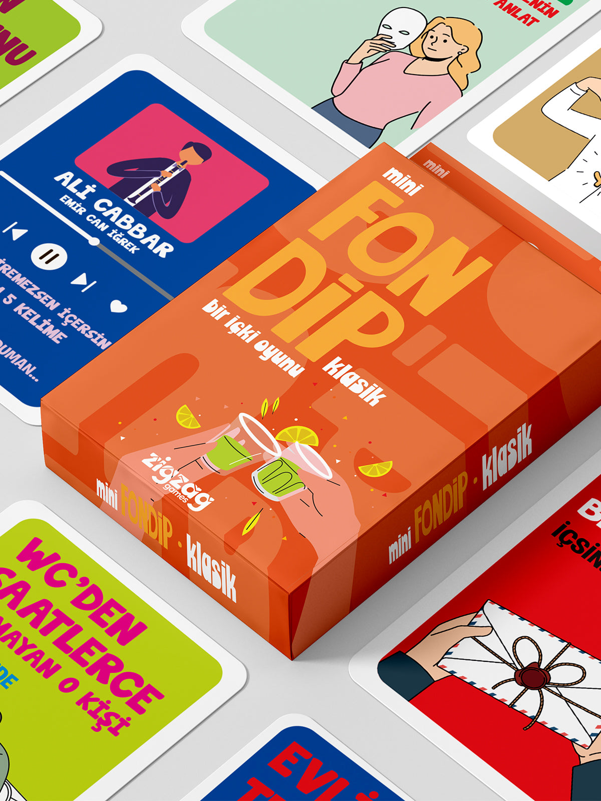 Mini Fondip Klasik – Parti İçki ve Görev Kart Oyunu | Her Ortama Uygun Mini Eğlence