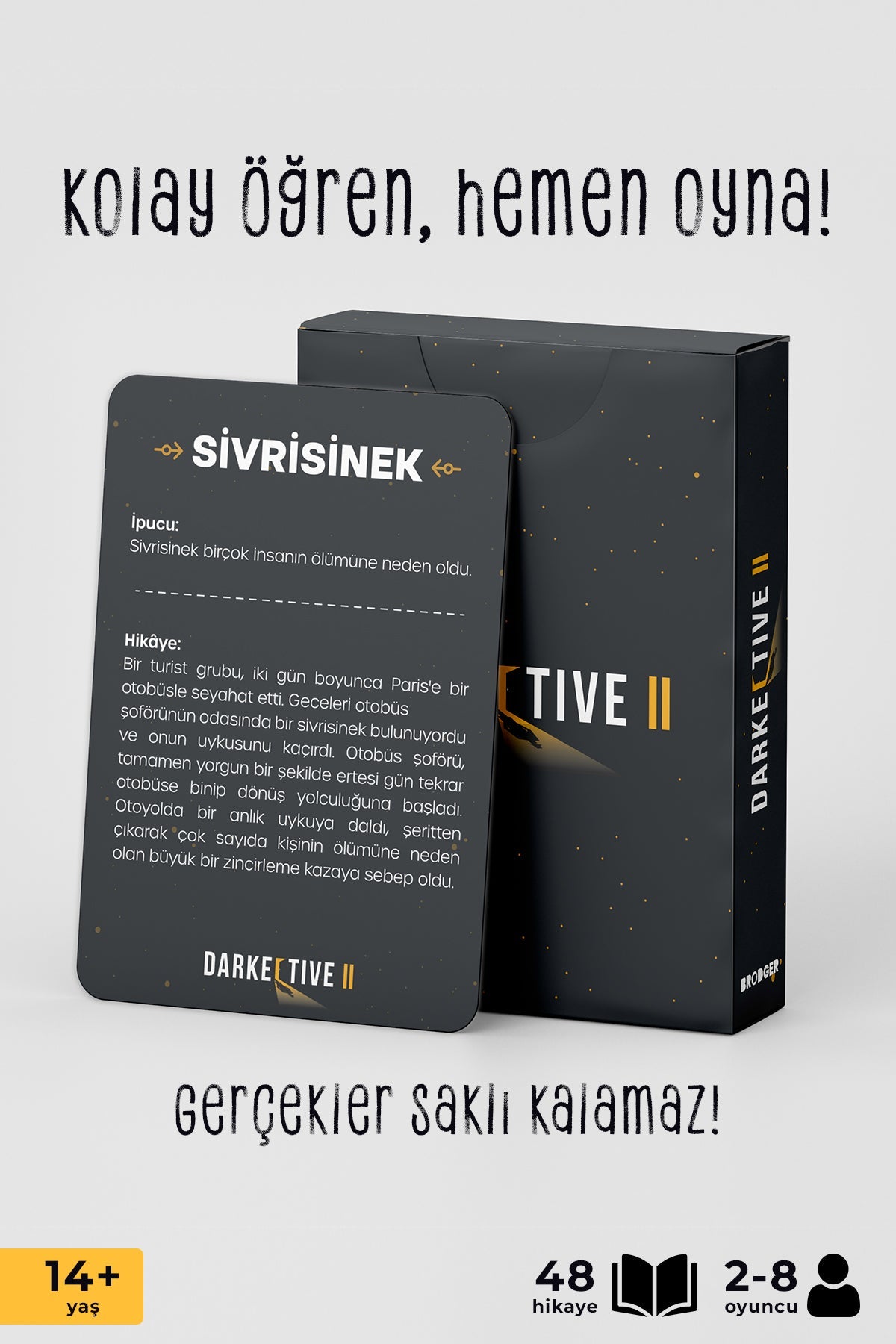 Darkective 2 – Zeka ve Mantık Kart Oyunu | Gizemi Çöz, Gerçeğe Ulaş!