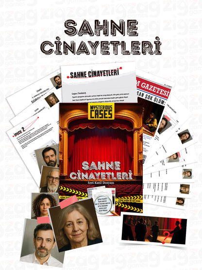 Dava Oyunu – Sahne Cinayetleri | Dava Çözme Oyunu ve Dedektiflik Oyunu