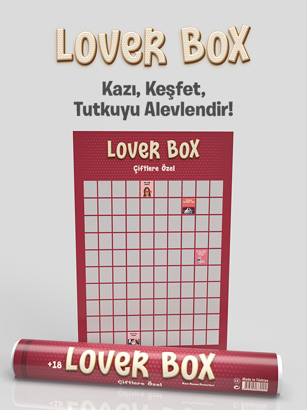 Loverbox Çiftlere Özel – Romantik +18 Aktivite ve Görev Kutusu | Partnerinle Yakınlaş ve Eğlen