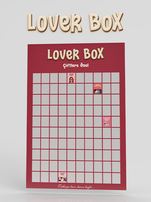 Loverbox Çiftlere Özel – Romantik +18 Aktivite ve Görev Kutusu | Partnerinle Yakınlaş ve Eğlen
