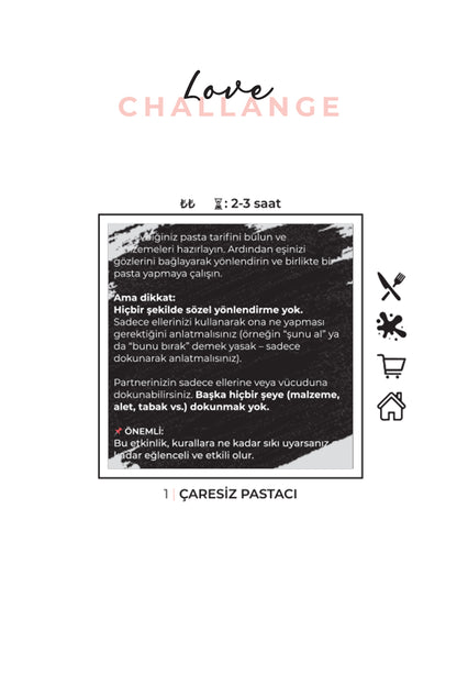 Love Challenge | Çiftler İçin Kazı Kazan Macera Kitabı | 50 Özgün Deneyim | Sevgiliye Özel Hediye
