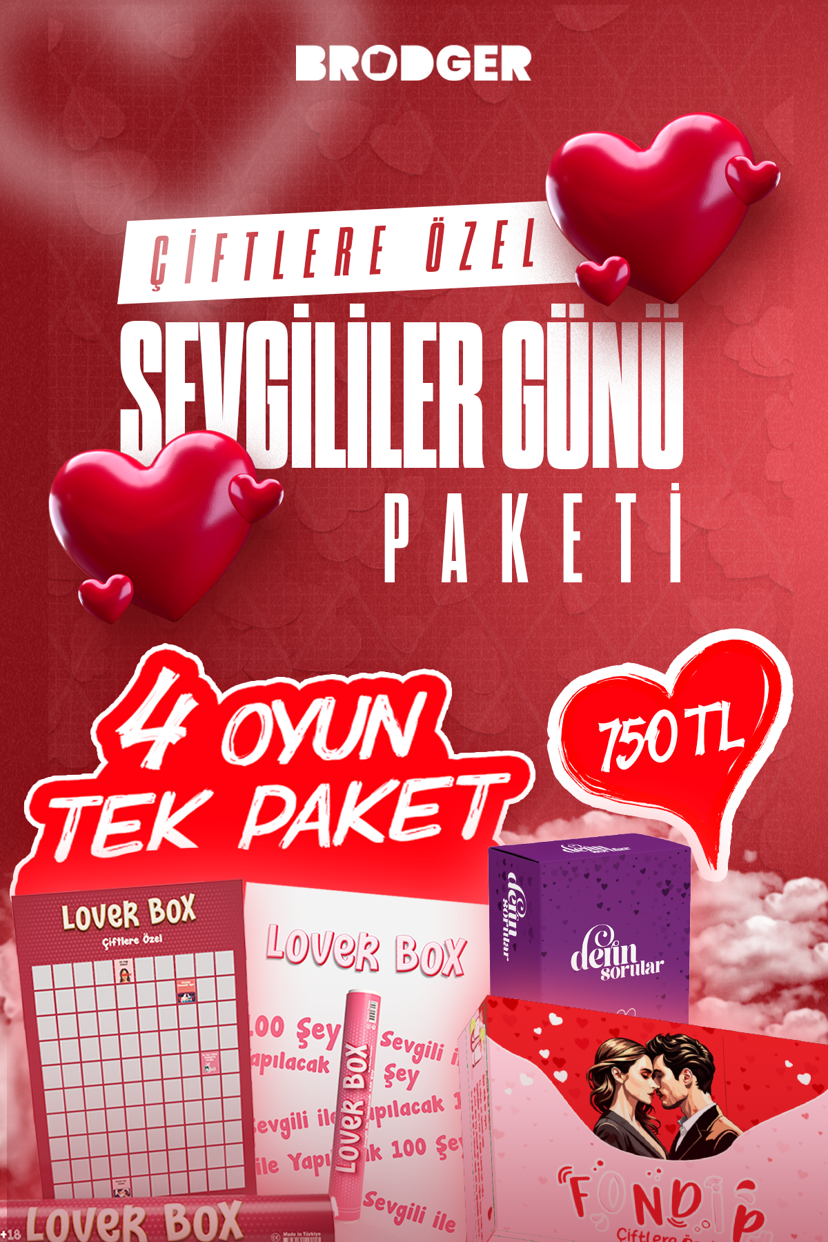 Çiftlere Özel Sevgililer Günü Paketi