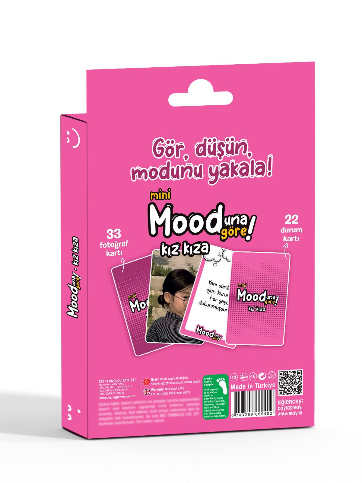 Mini Mooduna Göre Kız Kıza – Fotoğraf ve Durum Kart Oyunu | Kızlara Özel Eğlence ve Kahkaha
