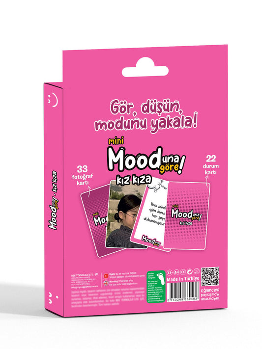 Mini Mooduna Göre Kız Kıza – Fotoğraf ve Durum Kart Oyunu | Kızlara Özel Eğlence ve Kahkaha