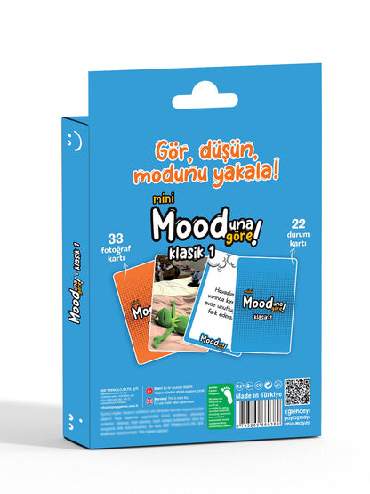 Mini Mooduna Göre Klasik 1 – Fotoğraf ve Durum Kart Oyunu | Her Ortama Uygun Mini Eğlence