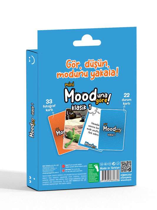 Mini Mooduna Göre Klasik 1 – Fotoğraf ve Durum Kart Oyunu | Her Ortama Uygun Mini Eğlence
