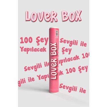 Loverbox Kazınabilir Poster – Sevgiliyle Yapılacak 100 Şey | Çiftlere Özel Romantik Aktivite Posteri