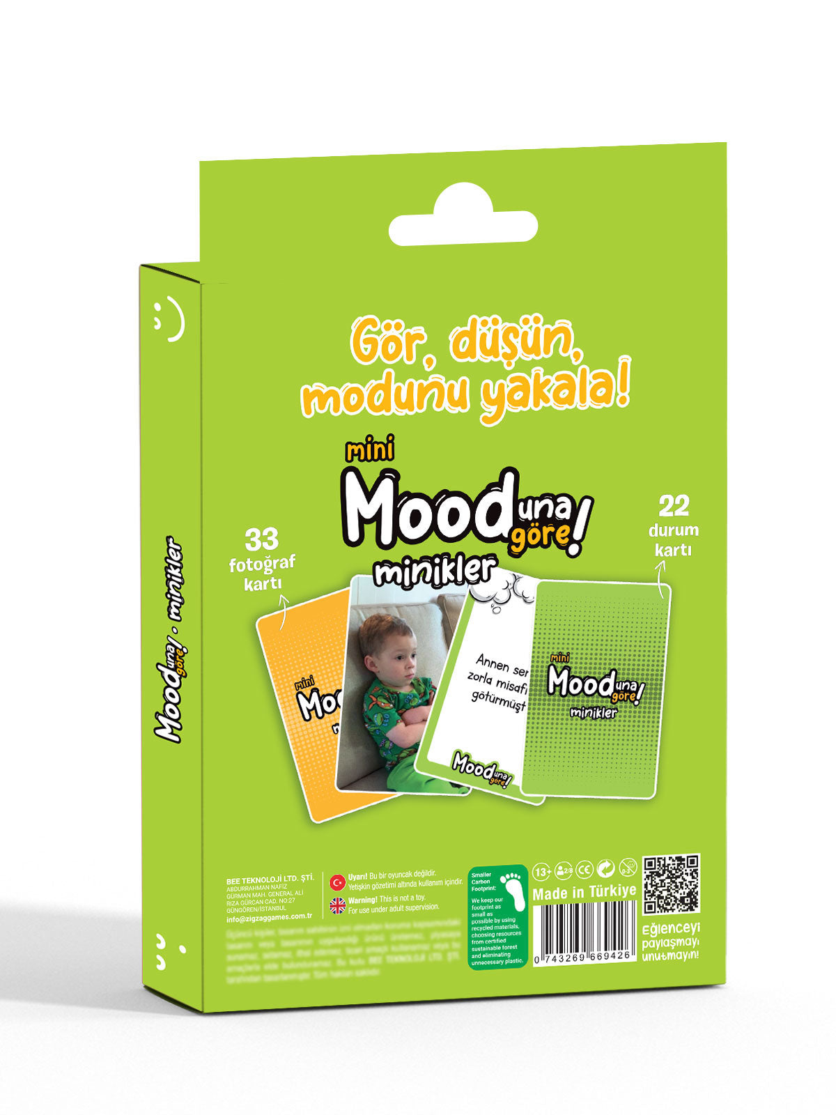 Mini Mooduna Göre Minikler – Çocuklara Özel Fotoğraf ve Durum Kart Oyunu | Eğlenceli ve Sevimli Mini Oyun