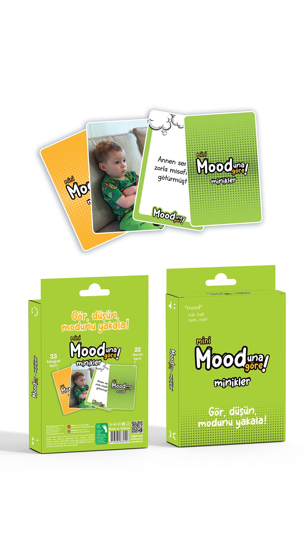 Mini Mooduna Göre Minikler – Çocuklara Özel Fotoğraf ve Durum Kart Oyunu | Eğlenceli ve Sevimli Mini Oyun