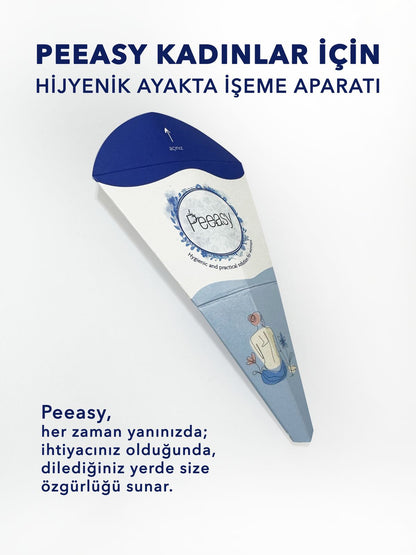 Peeasy 12’li Tek Kullanımlık Kadın Tuvalet Aparatı – Hijyenik, Temassız ve Taşınabilir
