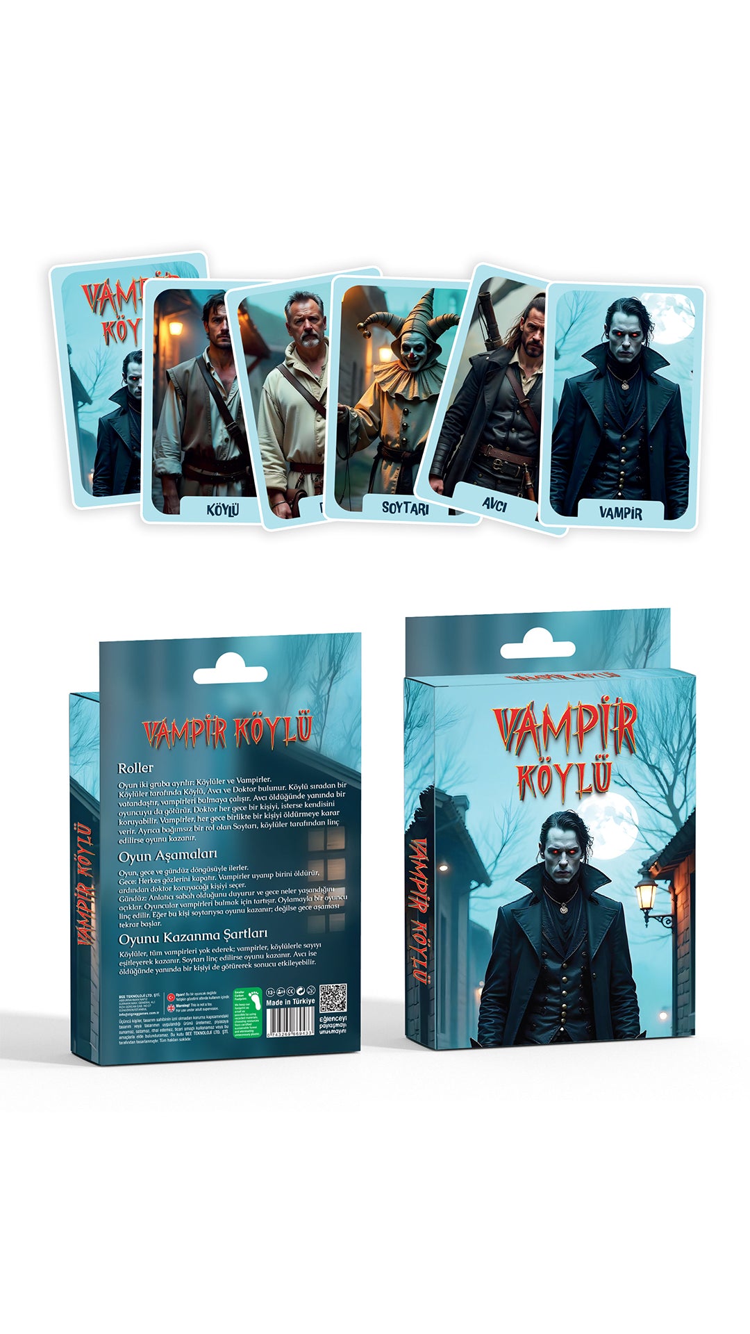 Vampir Köylü – Sosyal Tahmin ve Rol Yapma Kart Oyunu | Köylüler vs Vampirler